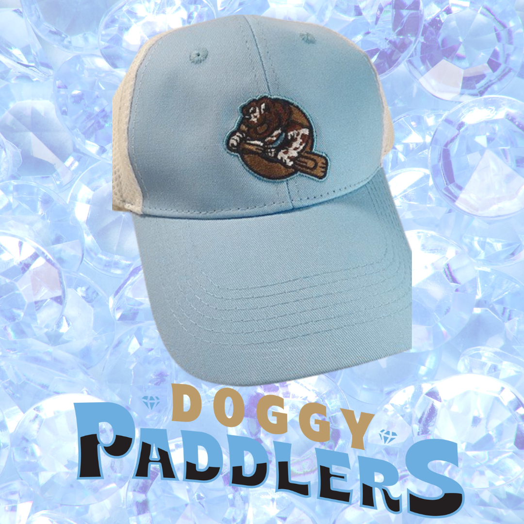 Doggy Paddlers Light Blue & White Pup Hat - Adjustable