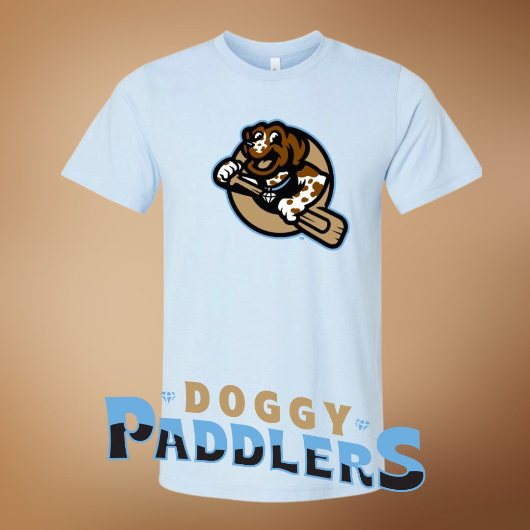 Paddlers Baseball Q Paddler Light Blue T-Shirt