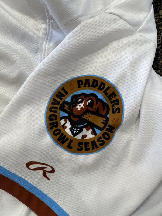 GAME WORN WHITE JERSEY