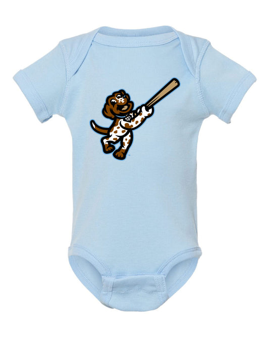 Paddlers Baseball Powder Blue Onesie