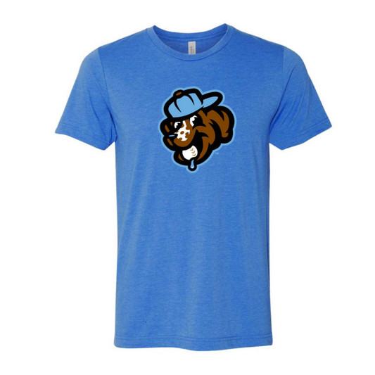 Youth Triblend T-shirt - Pup with Backwards Hat Design